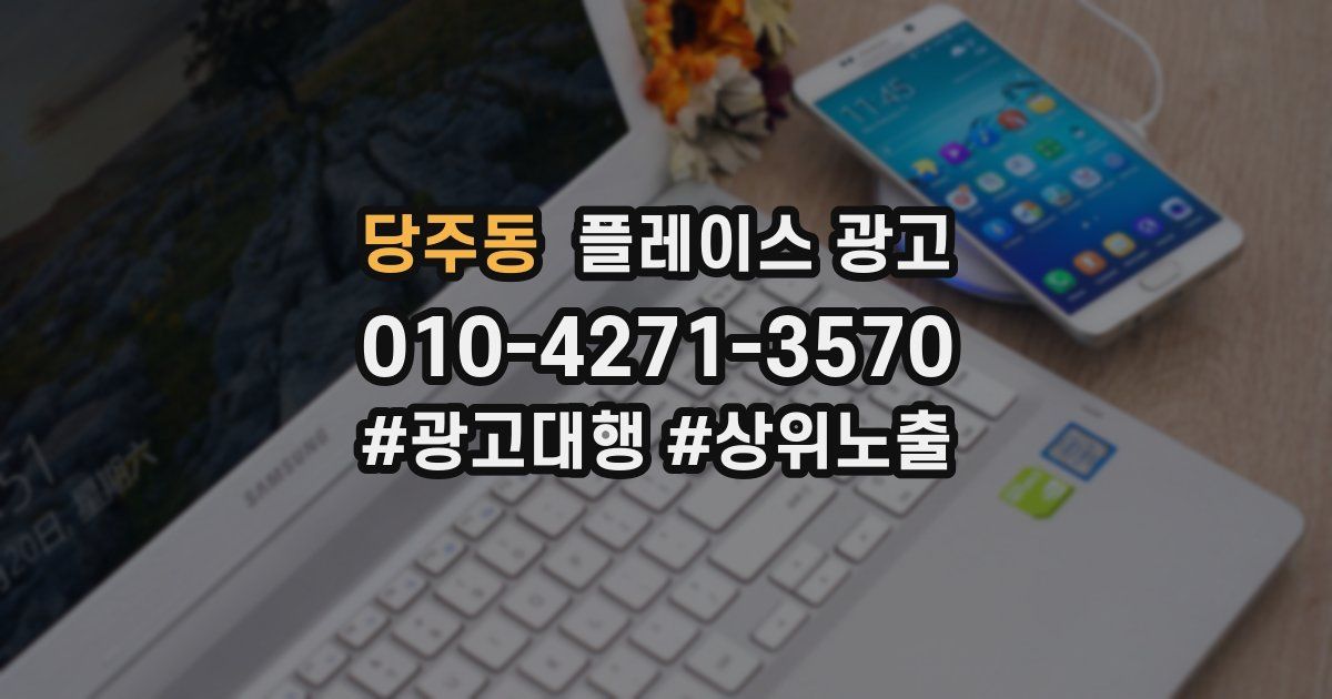 당주동 플레이스 광고