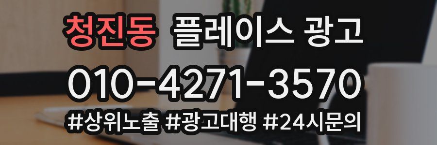청진동 플레이스 광고