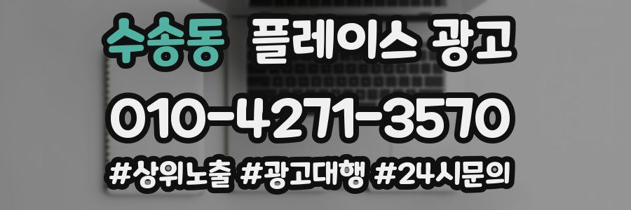 수송동 플레이스 광고