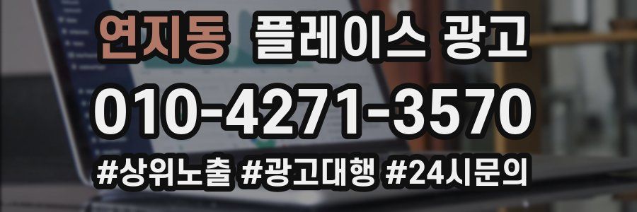 연지동 플레이스 광고