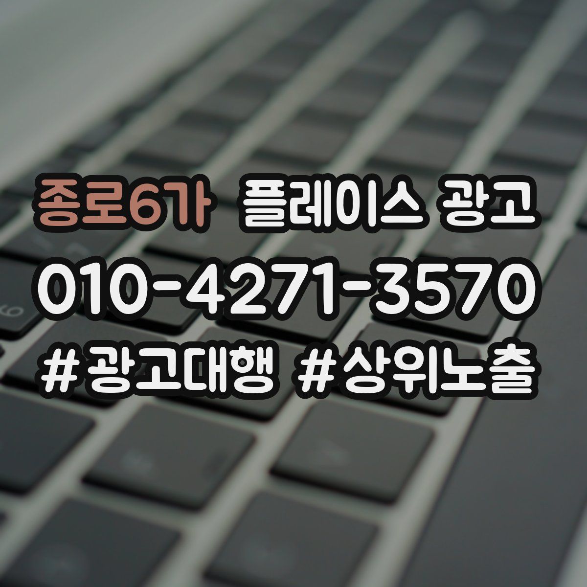 종로6가 플레이스 광고