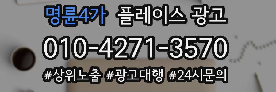 명륜4가 플레이스 광고