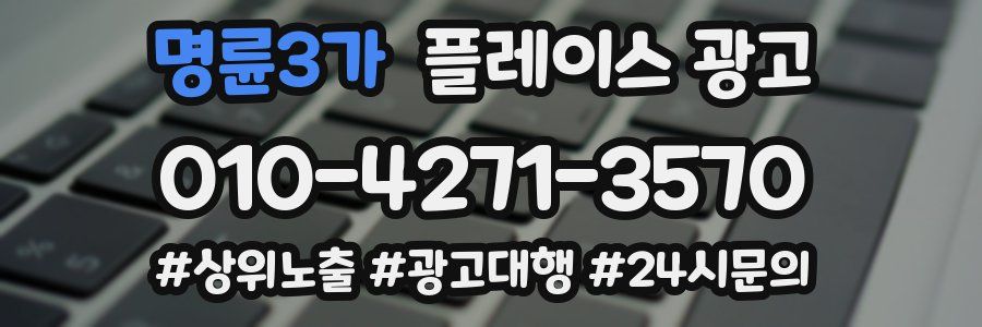 명륜3가 플레이스 광고
