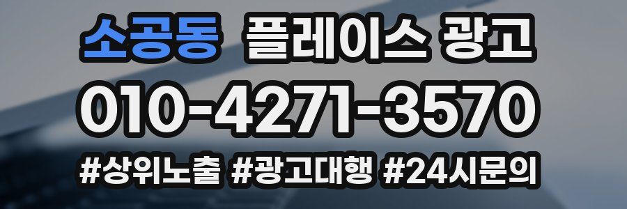 소공동 플레이스 광고