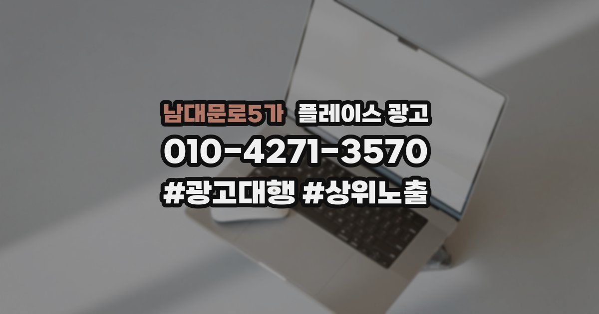 남대문로5가 플레이스 광고