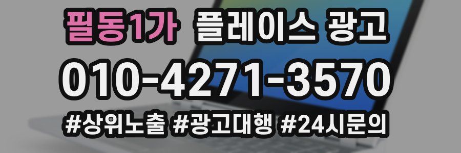 필동1가 플레이스 광고
