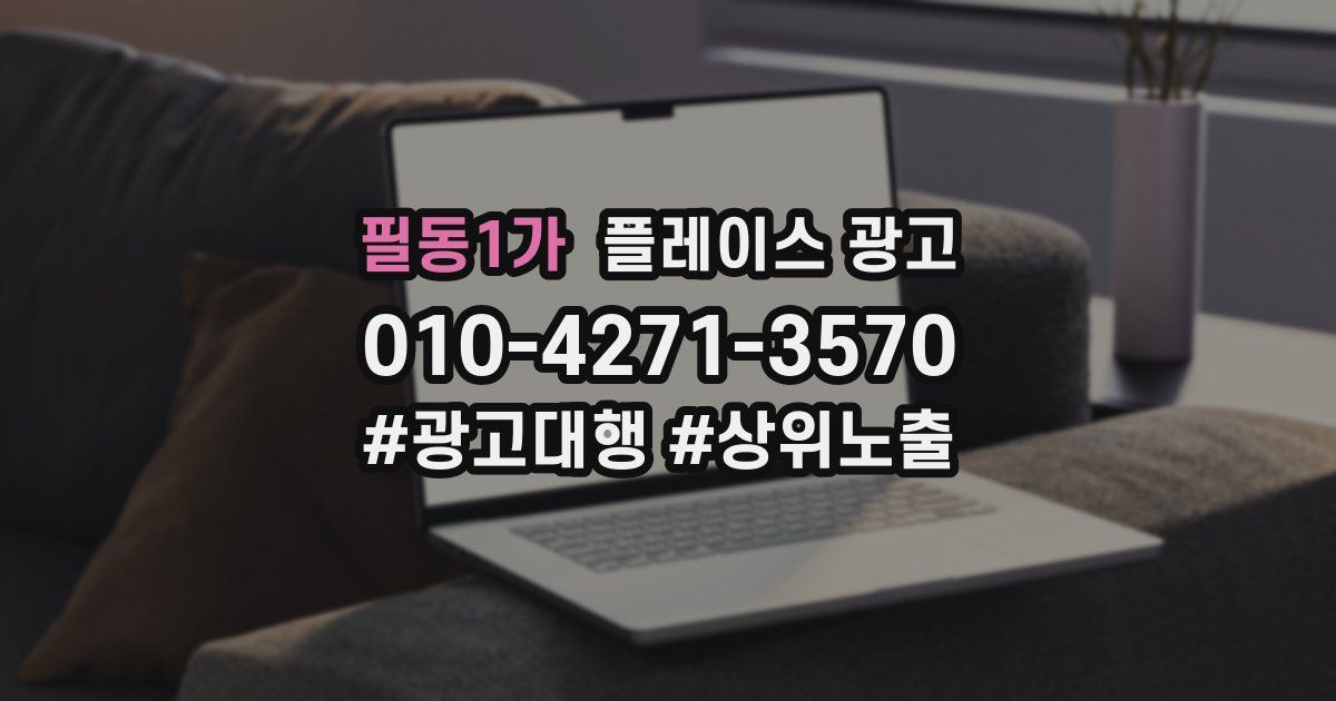 필동1가 플레이스 광고