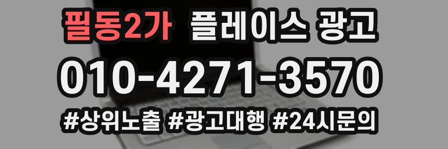 필동2가 플레이스 광고
