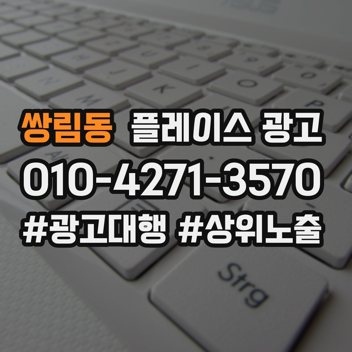 쌍림동 플레이스 광고