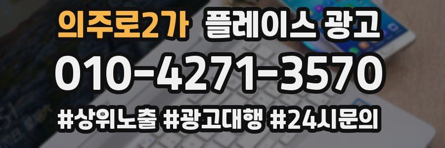 의주로2가 플레이스 광고