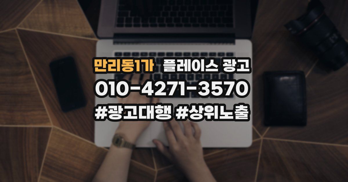 만리동1가 플레이스 광고