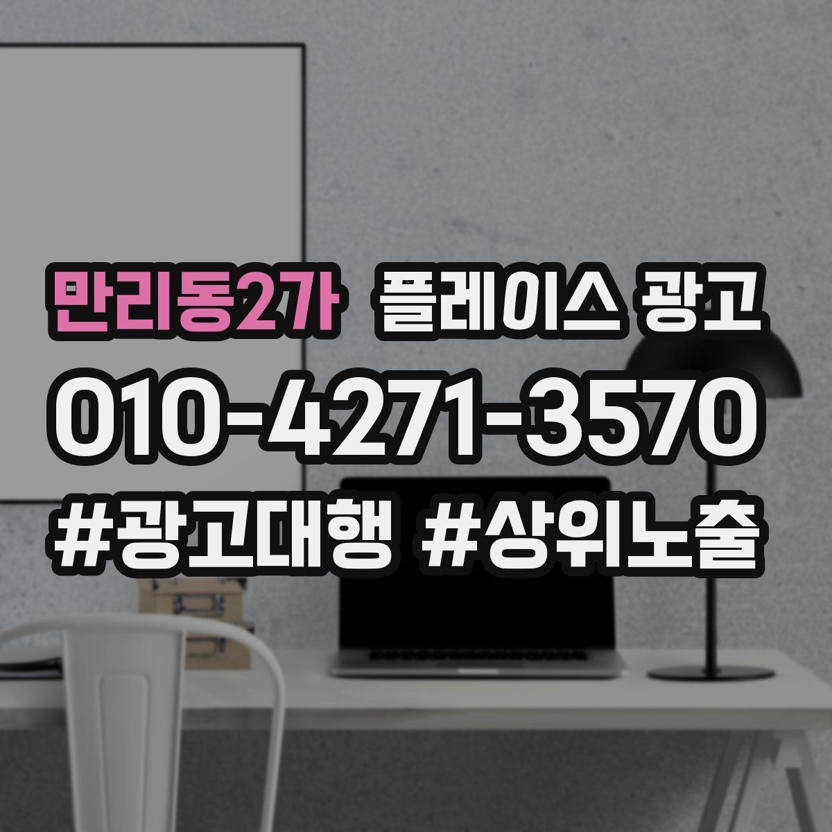 만리동2가 플레이스 광고