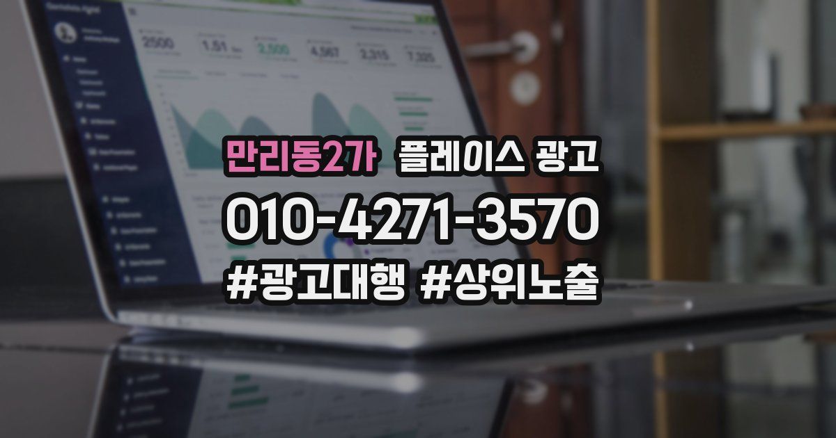 만리동2가 플레이스 광고