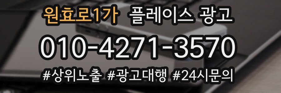 원효로1가 플레이스 광고