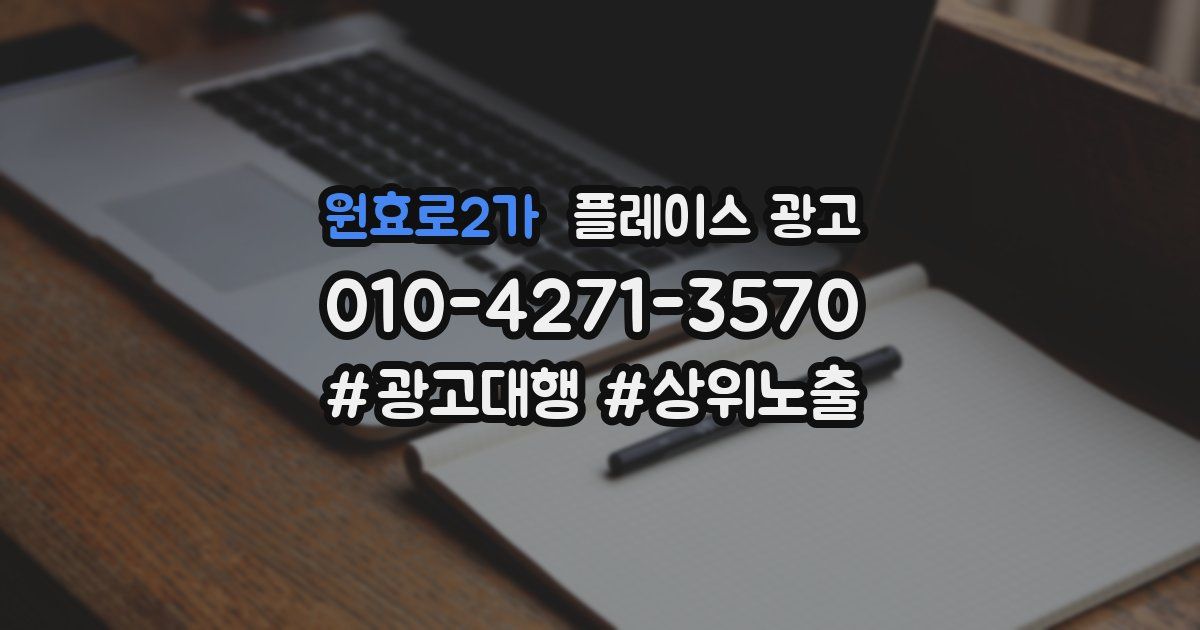 원효로2가 플레이스 광고