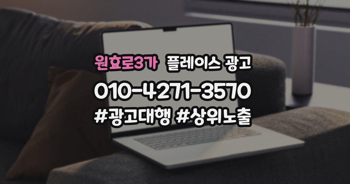 원효로3가 플레이스 광고
