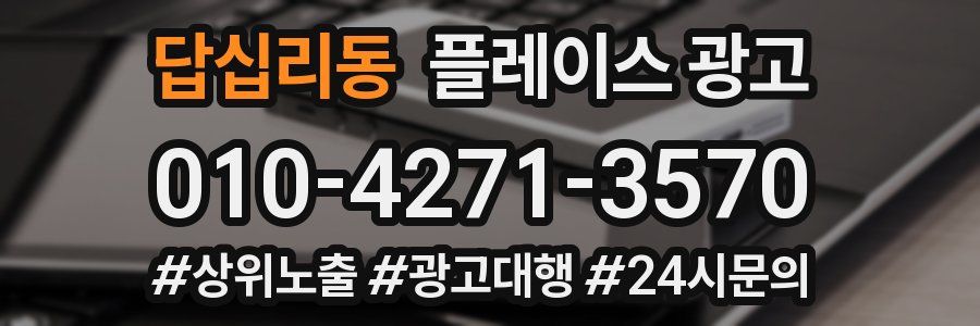 답십리동 플레이스 광고
