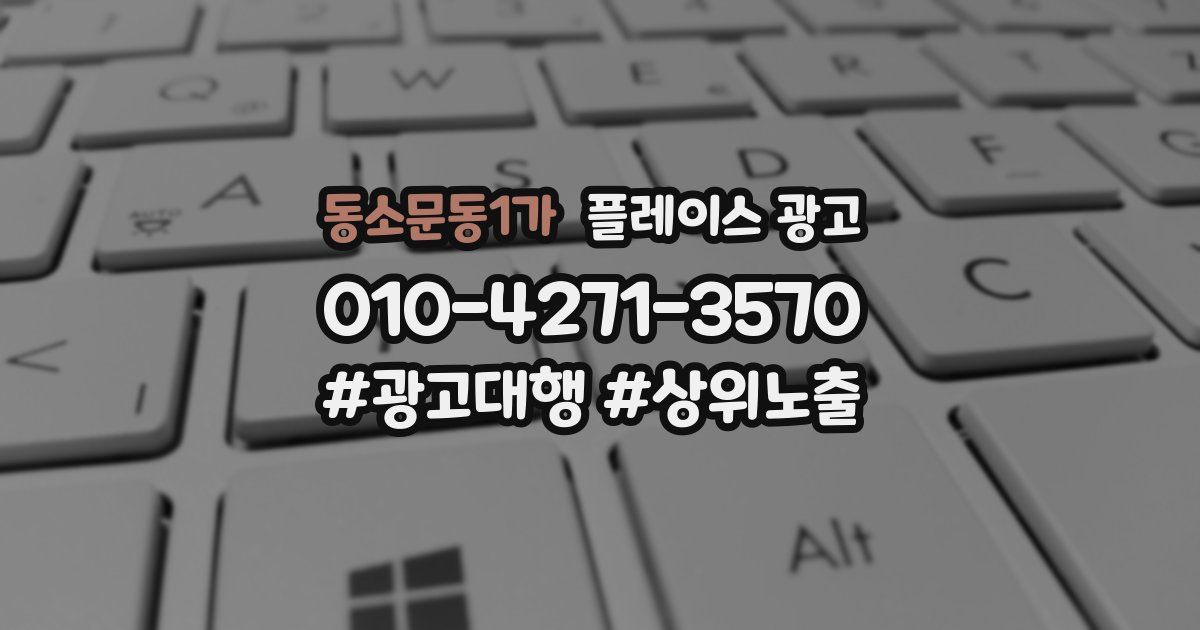 동소문동1가 플레이스 광고