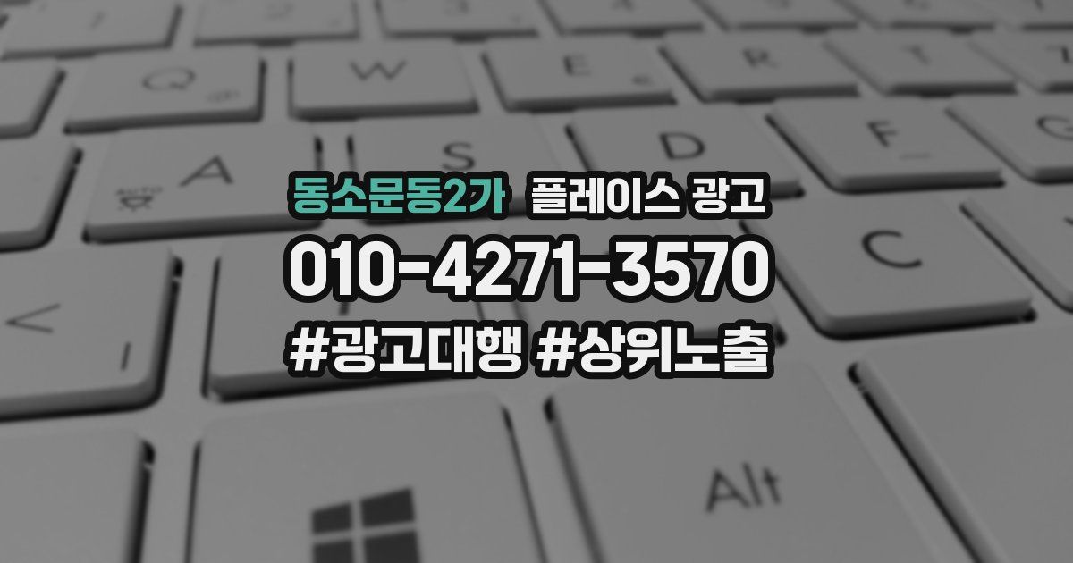 동소문동2가 플레이스 광고