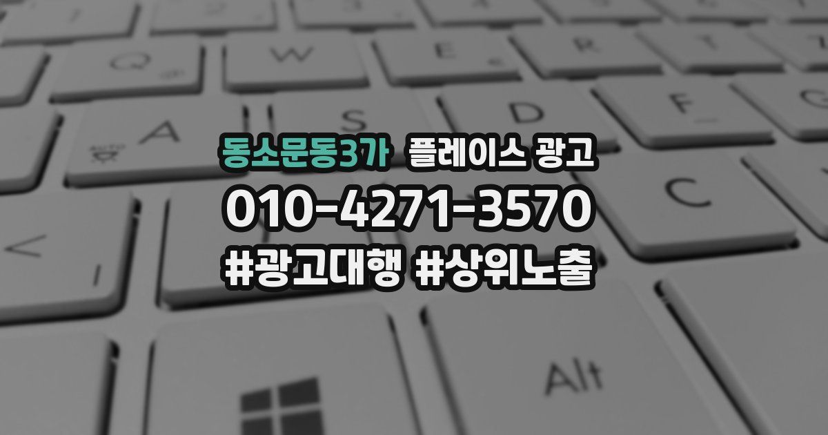 동소문동3가 플레이스 광고