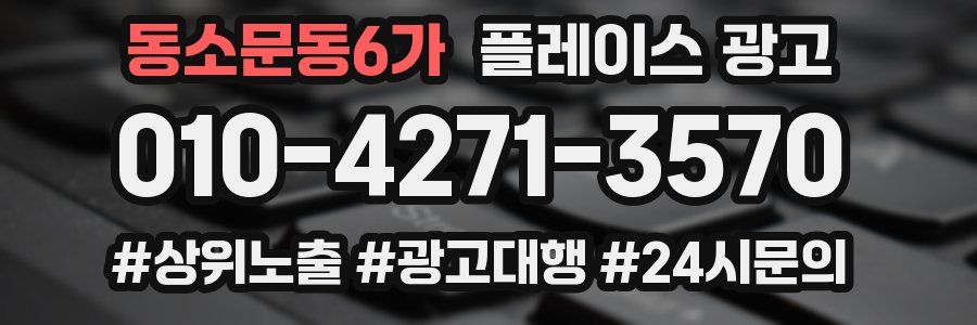 동소문동6가 플레이스 광고