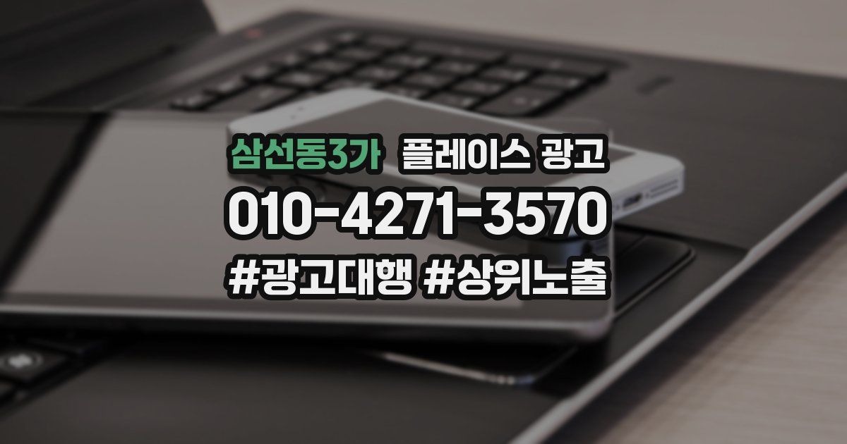 삼선동3가 플레이스 광고