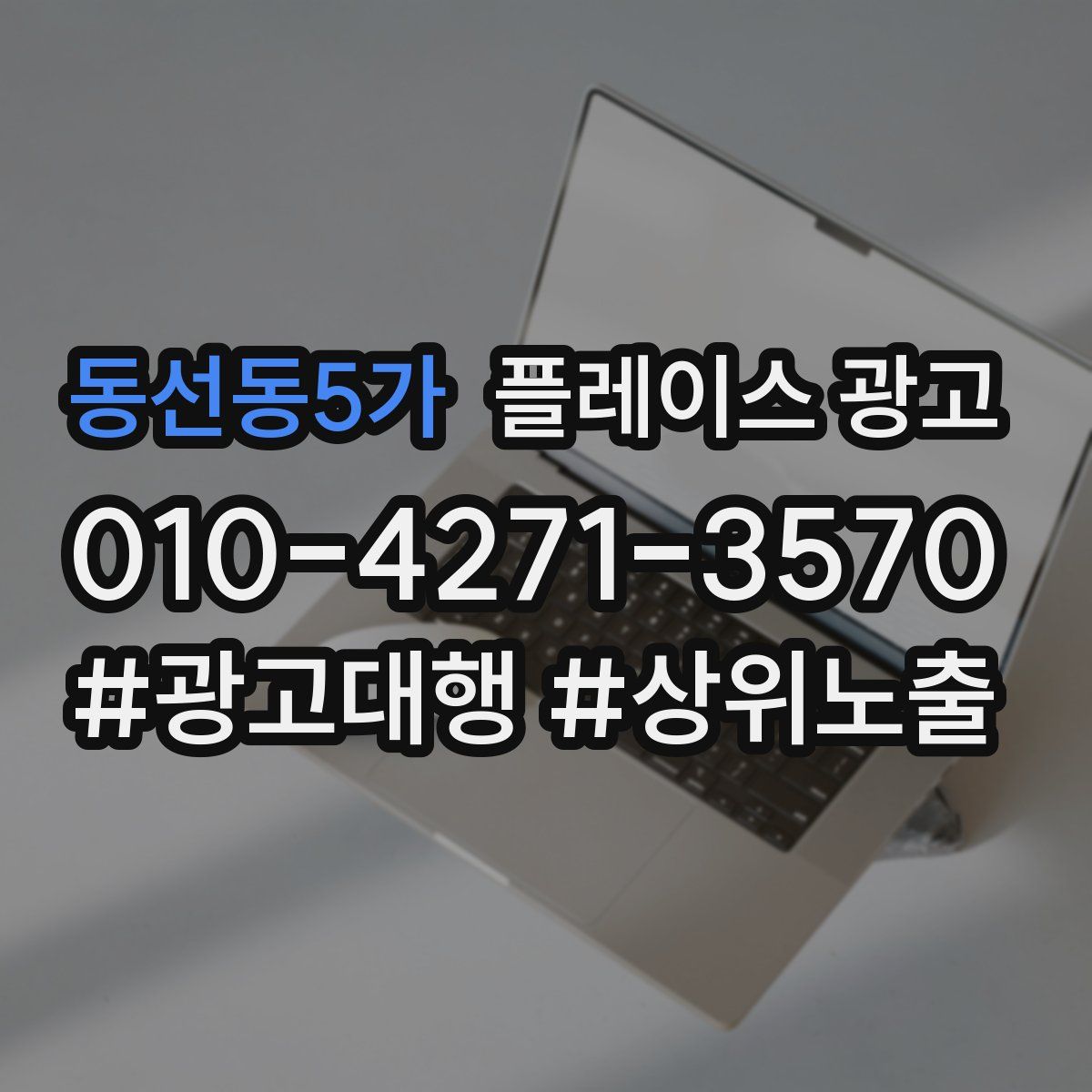 동선동5가 플레이스 광고