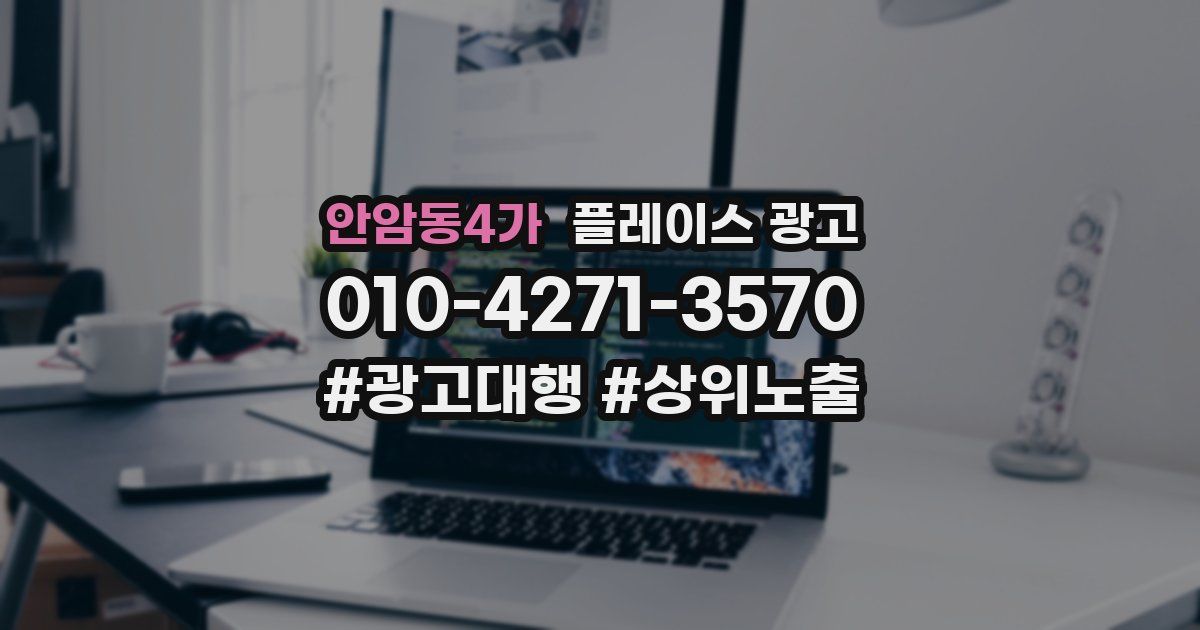 안암동4가 플레이스 광고