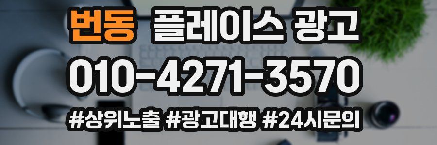번동 플레이스 광고