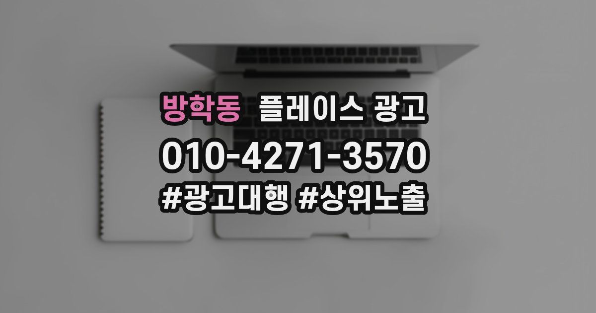 방학동 플레이스 광고
