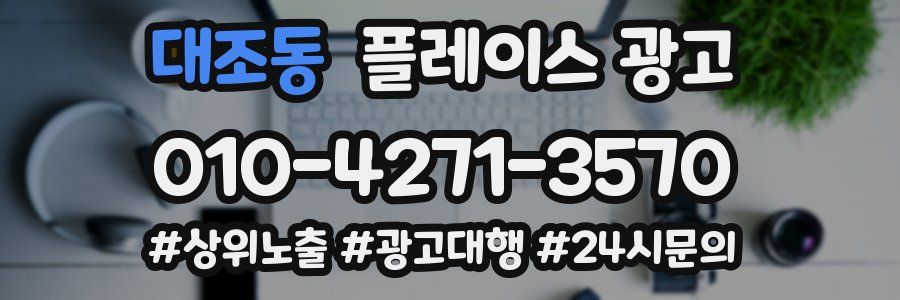 대조동 플레이스 광고