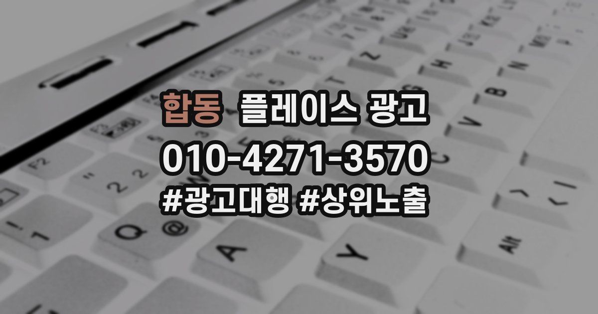 합동 플레이스 광고