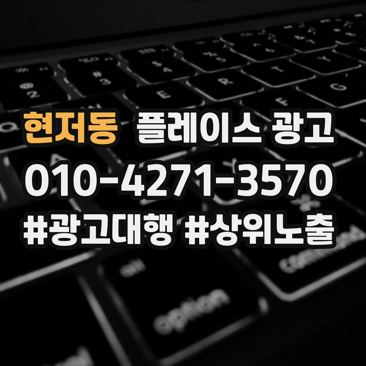 현저동 플레이스 광고