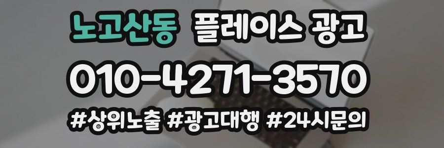 노고산동 플레이스 광고
