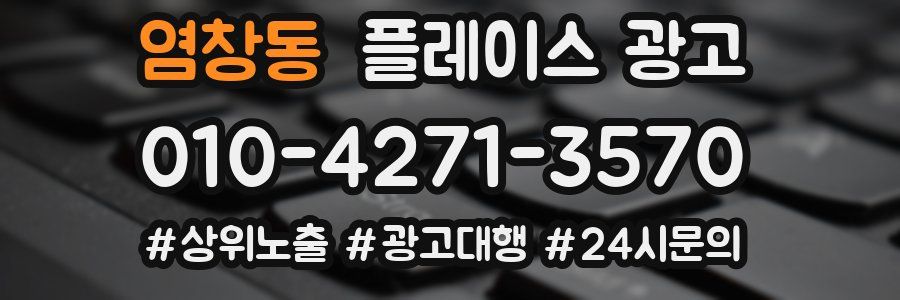 염창동 플레이스 광고