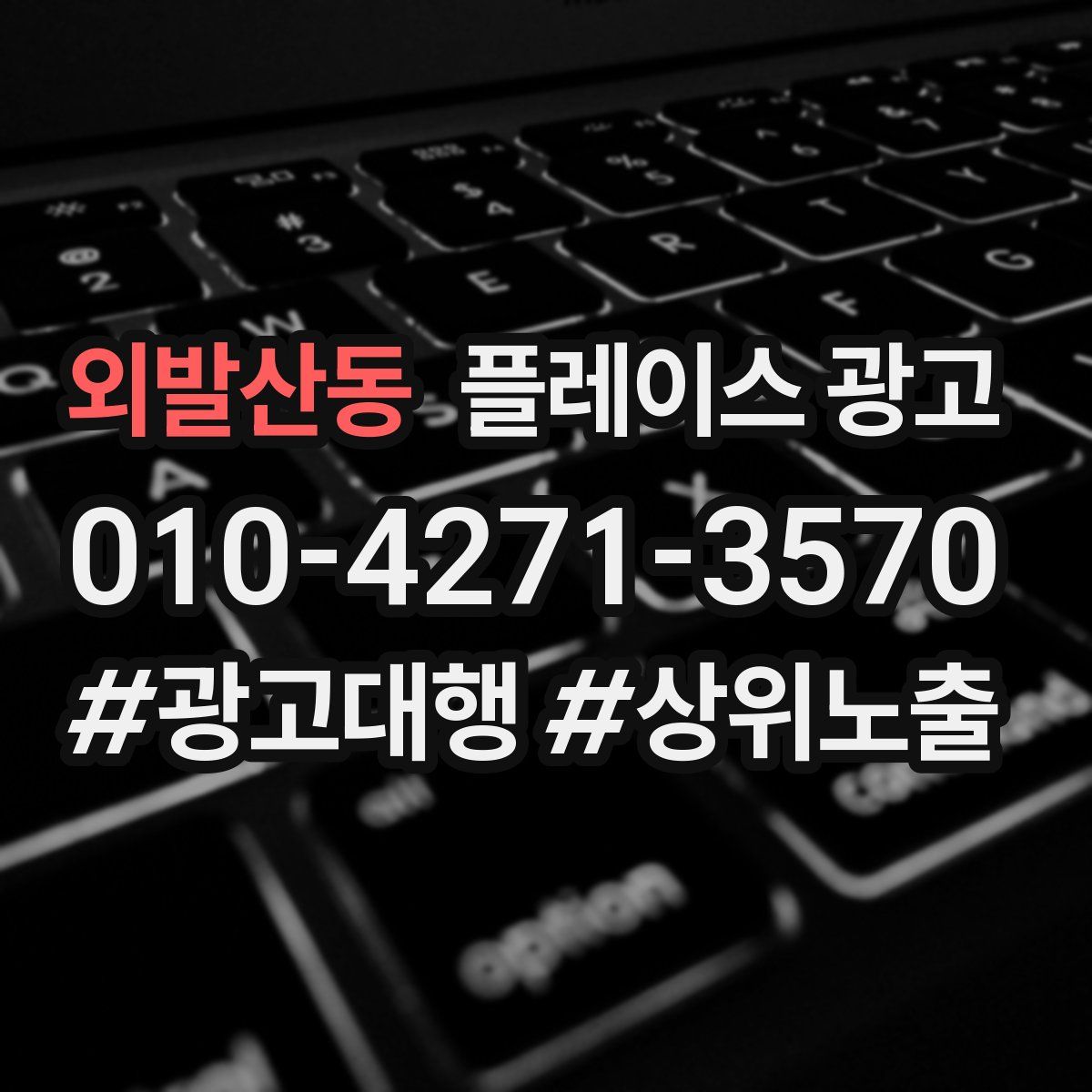 외발산동 플레이스 광고