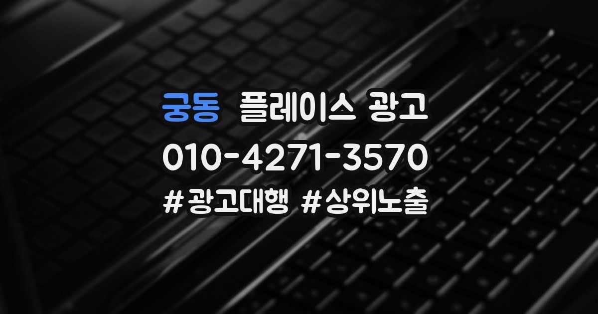 궁동 플레이스 광고
