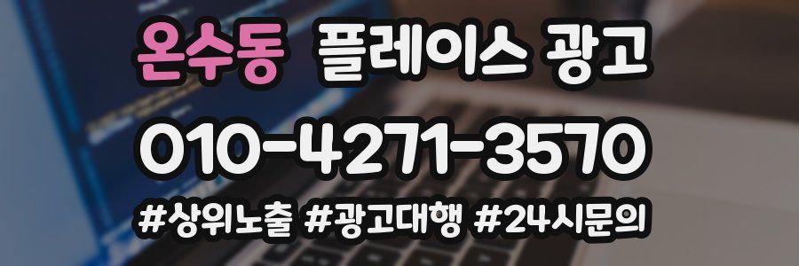 온수동 플레이스 광고
