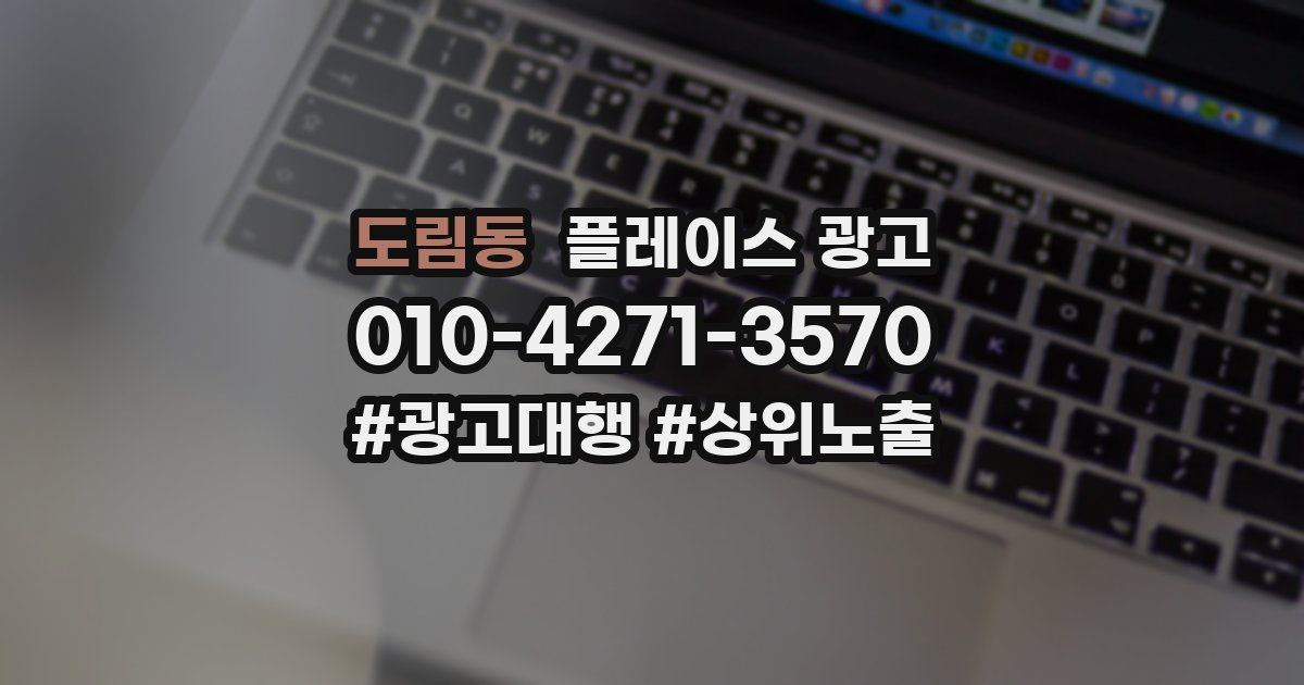 도림동 플레이스 광고
