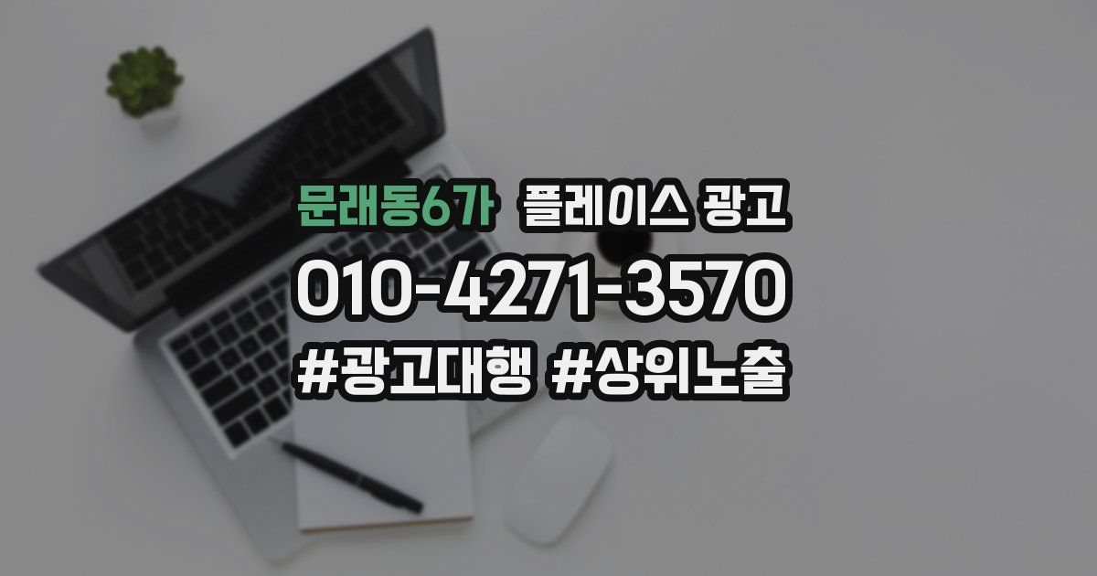 문래동6가 플레이스 광고