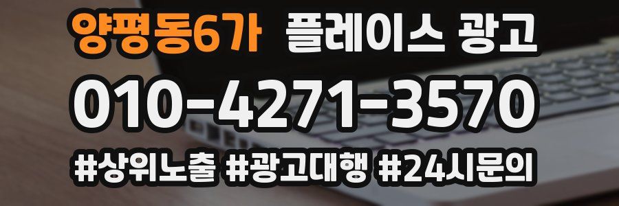 양평동6가 플레이스 광고