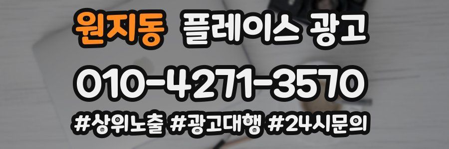 원지동 플레이스 광고