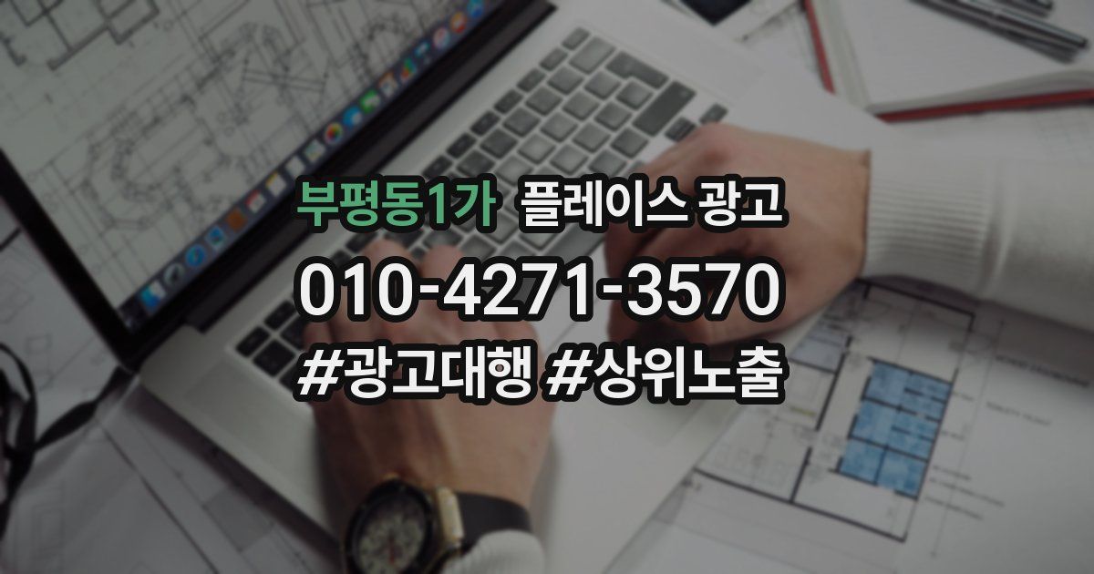 부평동1가 플레이스 광고