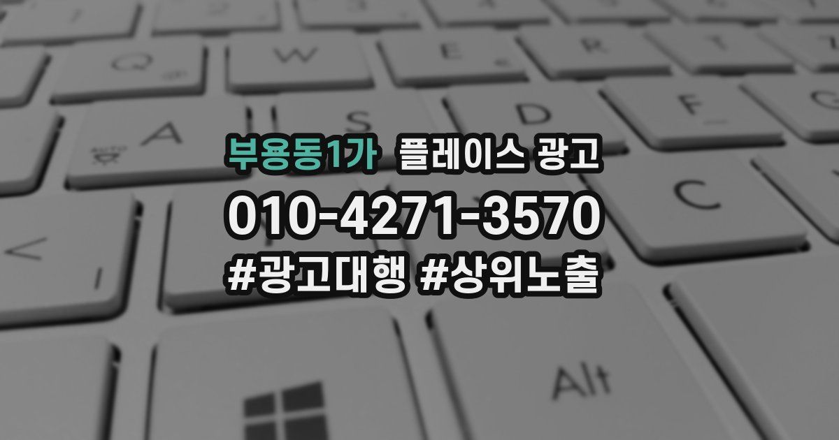 부용동1가 플레이스 광고