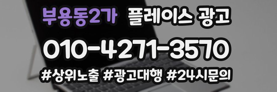 부용동2가 플레이스 광고