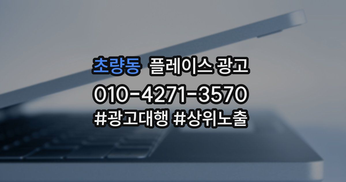 초량동 플레이스 광고
