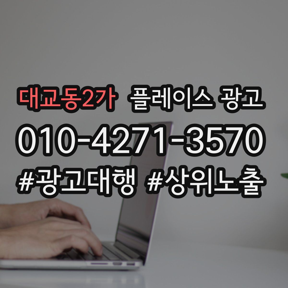 대교동2가 플레이스 광고