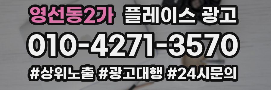 영선동2가 플레이스 광고