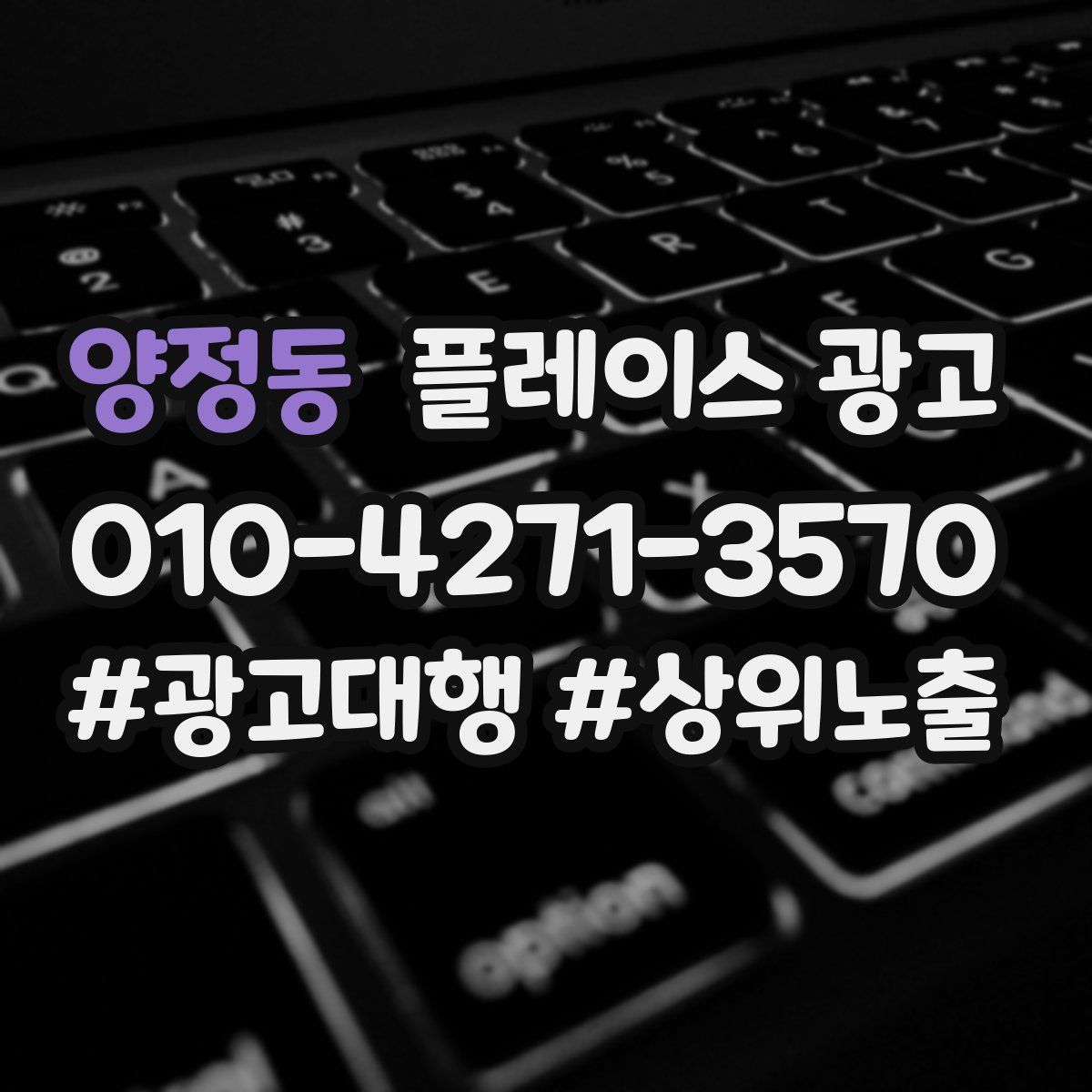 양정동 플레이스 광고