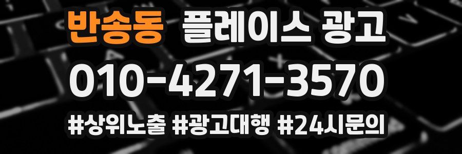 반송동 플레이스 광고